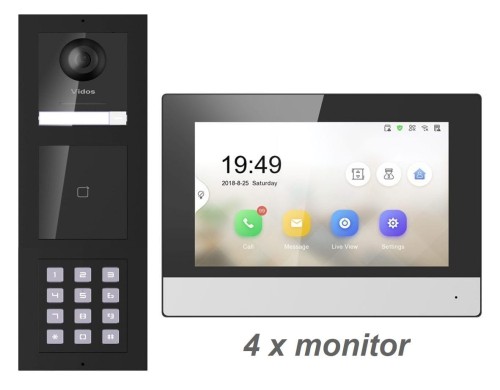 Wideodomofon IP Vidos One 4-Rodzinny S2101DA M2010