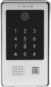 Kamera wideodomofonu Vidos S20DA z czytnikiem oraz szyfratorem