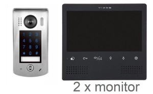 Wideodomofon Vidos Duo dwa monitory M1023 S1301D Szyfrator