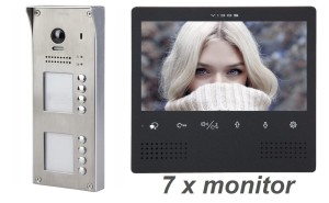 Wideodomofon Vidos 7-rodzinny Vidos S1108A M1023B