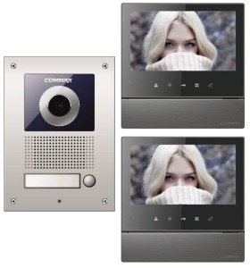 Wideodomofon dwa monitory Commax DRC-41UN CDV-70H Dark Silver