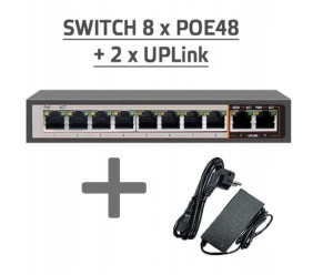 Switch PoE wideodomofonu Safe dla 8 urządzeń