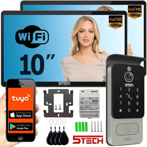 Wideodomofon Verus 84228 B z dwoma monitorami 84228 DIN.jpg