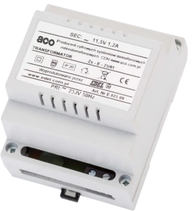 Zasilacz domofonu Aco DIN TR 12V 1.2A