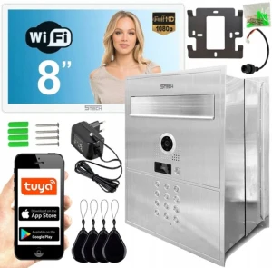 Wideodomofon 5tech ze skrzynką na listy Virgo One 82218 Wi-Fi Czytnik Szyfrator