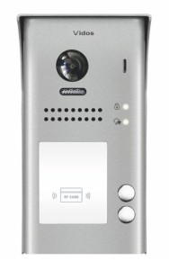 Kamera wideodomofonu Vidos Duo dwurodzinna S1102A Czytnik