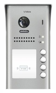 Kamera wideodomofonu Vidos Duo czterorodzinna S1104A Czytnik