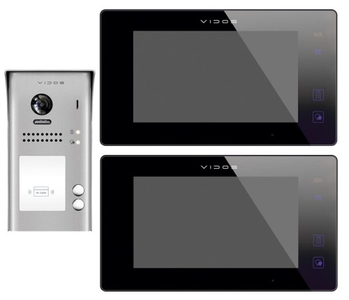 Wideodomofon 2-rodzinny 2-żyłowy Vidos Duo S1102A M1021B.jpg
