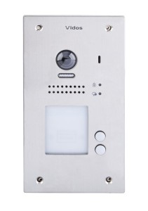 Kamera wideodomofonu Vidos Duo dwurodzinna S1202A Czytnik