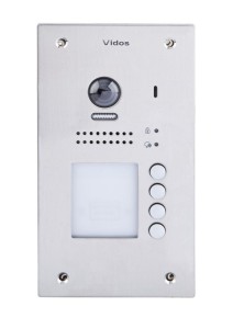 Kamera wideodomofonu Vidos Duo czterorodzinna S1204A Czytnik