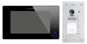 Wideodomofon dwużyłowy Vidos M1021B S1201A podtynkowy Czytnik