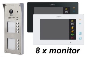 Wideodomofon cyfrowy Vidos Duo S1108A M1021 8-rodzinny