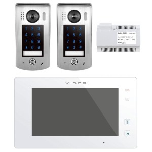 Wideodomofon VIdos Duo Dwie kamery S1301D M1021W